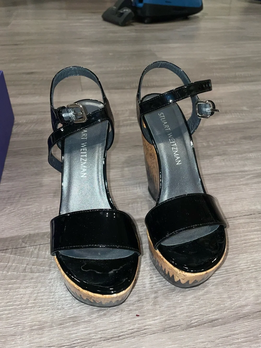 Stuart Weitzman shiny black